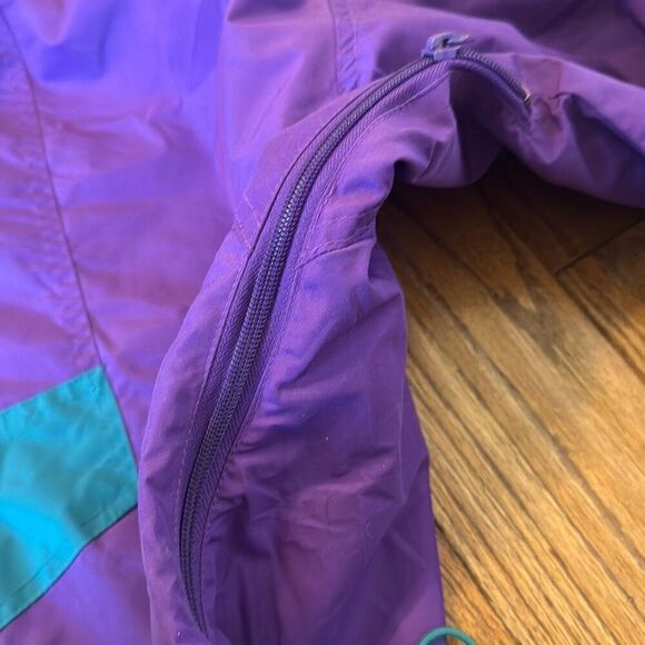 Columbia Vintage Ski purple pullover windbreaker jacket large - Picture 8 of 9